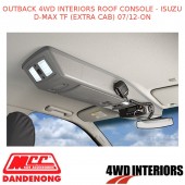 OUTBACK 4WD INTERIORS ROOF CONSOLE FITS ISUZU D-MAX TF (EXTRA CAB) 07/12-ON